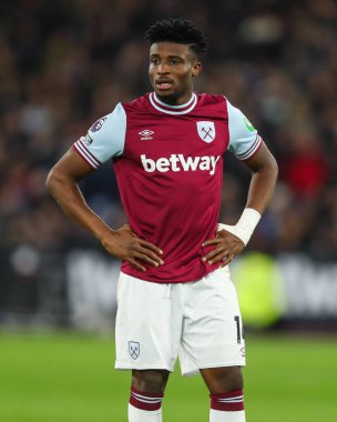 Premier Lig maçında West Ham United, Wolverhampton Wanderers 'a karşı 9 Aralık 2024' te Londra Stadyumu 'nda oynanan maç sırasında West Ham United' tan Mohammed Kudus