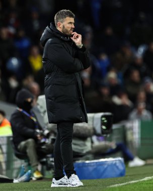 Michael Carrick, Middlesbrough Sky Bet Şampiyonası maçında teknik direktör Leeds United ile Middlesbrough arasında 10 Aralık 2024 'te Leeds Road, İngiltere' de oynandı.