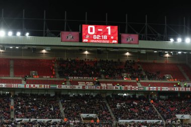 Bristol City, 10 Aralık 2024 'te İngiltere' nin başkenti Sunderland 'da oynanan Sunderland-Bristol City maçında maçın 63. dakikasında 0-1 önde.