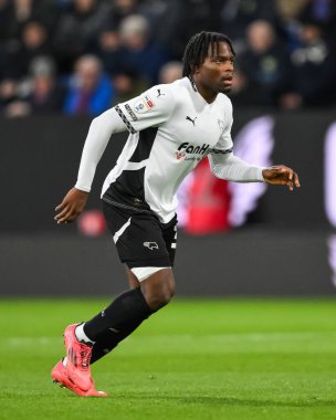 Derby County 'den Dajaune Brown Gökyüzü İddia Şampiyonası' nda Burnley ile Derby County arasında oynanan Turf Moor, Burnley, İngiltere, 10 Aralık 2024