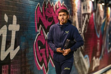 Burnley 'den Jeremy Sarmiento, 10 Aralık 2024' te Burnley - Derby County Turf Moor, Burnley, İngiltere 'deki Sky Bet Şampiyonası karşılaşması öncesinde geldi.