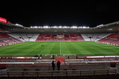 Gökyüzü İddia Şampiyonası sırasında Sunderland, Bristol City 'ye karşı Sunderland' ın 10 Aralık 2024 'te Sunderland, İngiltere' deki stadyumunun genel bir görüntüsü.