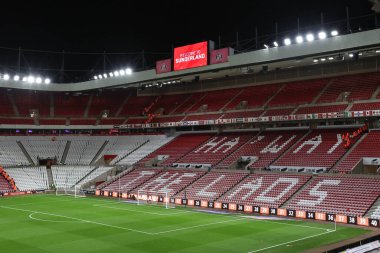 Gökyüzü İddia Şampiyonası sırasında Sunderland, Bristol City 'ye karşı Sunderland' ın 10 Aralık 2024 'te Sunderland, İngiltere' deki stadyumunun genel bir görüntüsü.