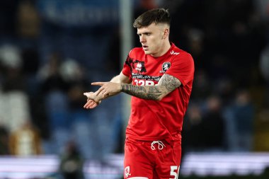 Middlesbrough 'dan Ben Doak 10 Aralık 2024' te İngiltere 'nin Leeds Road kentinde oynanan Sky Bet Şampiyonası karşılaşması öncesinde oynanan maç öncesi ısınma maçında Leeds United ile Middlesbrough karşılaşacak.