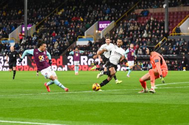 Burnley 'li Luca Koleosho, 10 Aralık 2024' te Burnley - Derby County Turf Moor, Burnley, İngiltere 'de oynanan Gökyüzü İddia Şampiyonası maçında gol atarken görülüyor.