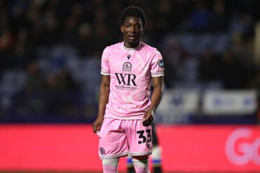 Blackburn Rovers takımından Amario Cozier-Duberry 10 Aralık 2024 'te Sheffield Çarşamba günü Hillsborough, Sheffield, İngiltere' de Blackburn Rovers maçında