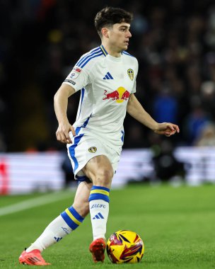 Leeds United takımından Daniel James 10 Aralık 2024 'te Leeds Road, Leeds, İngiltere' de Leeds United 'a karşı oynanan Sky Bet Şampiyonası maçında...