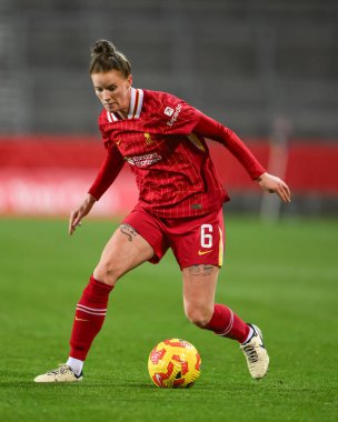 Liverpool 'dan Jasmine Matthews, 11 Aralık 2024' te St Helens Stadyumu 'nda düzenlenen Liverpool Kadınlar Grubu - Grup Sahnesi - Everton Kadınlarına Karşı Liverpool Stadyumu, St Helens, İngiltere