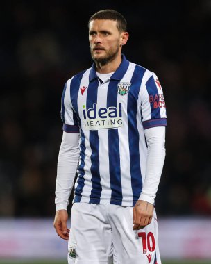 West Bromwich Albion 'dan John Swift 11 Aralık 2024' te West Bromwich Albion, The Hawthorns, West Bromwich, İngiltere 'de Coventry City' ye karşı oynadığı maçta