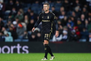 Coventry City 'den Jake Bidwell 11 Aralık 2024' te West Bromwich Albion, Coventry City 'ye karşı The Hawthorns, West Bromwich, İngiltere' de oynanan karşılaşma sırasında