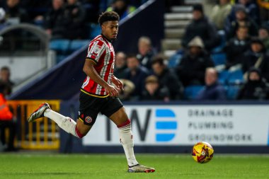 Sheffield United takımından Rhian Brewster 11 Aralık 2024 'te The Den, Londra' da Millwall-Sheffield United maçında topla koşuyor.