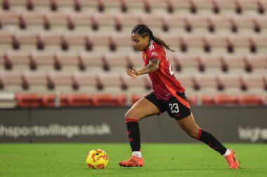 Manchester United takımından Geyse, 11 Aralık 2024 'te Leigh Spor Köyü, İngiltere' de düzenlenen Bayanlar Ligi Kupası - Grup Sahnesi - A Grubu Manchester United Women vNewcastle United kadınlarına karşı Leigh Spor Köyü, Leigh, İngiltere