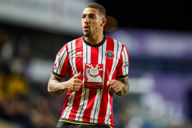 Sheffield United takımından Vinicius Souza 11 Aralık 2024 'te The Den, Londra, Birleşik Krallık' ta Millwall-Sheffield United maçında maç yapıyor.