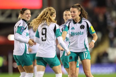 Newcastle 'dan Amy Andrews, Kadınlar Ligi Kupası - Grup Sahnesi - Grup A Manchester United Women vNewcastle United kadınlarına karşı Leigh Spor Köyü, Leigh, İngiltere, 11 Aralık 2024
