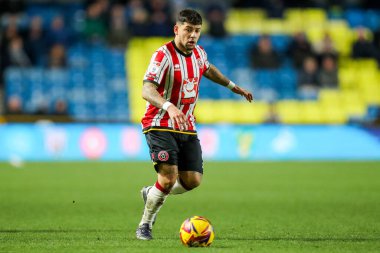 Sheffield United takımından Gustavo Hamer, 11 Aralık 2024 'te Sheffield United' a karşı oynanan Sky Bet Şampiyonası maçında topla koşuyor.