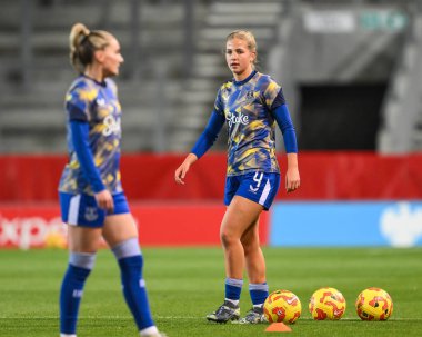 Everton 'dan Issy Hobson bayanlar Ligi Kupası - Grup Sahnesi - Grup A Liverpool Kadınlar Everton Kadınlarına karşı St Helens Stadyumu, St Helens, İngiltere, 11 Aralık 2024