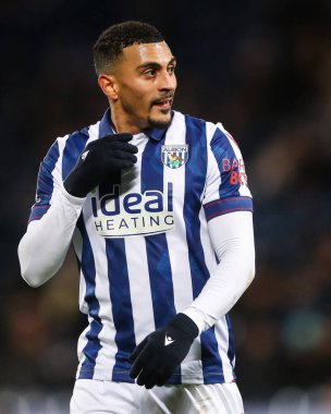 West Bromwich Albion 'dan Karlan Grant 11 Aralık 2024' te West Bromwich Albion, The Hawthorns, West Bromwich, İngiltere 'de Coventry City' ye karşı oynadığı maçta