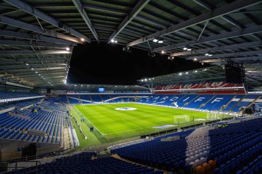 Cardiff City Stadyumu 'nun genel görünümü, 11 Aralık 2024' te Cardiff City Stadyumu 'nda oynanan ve Cardiff City' nin Preston North End 'e karşı oynadığı Sky Bet Şampiyonası maçından önce,