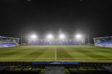 UEFA Konferans Ligi - Lig Sahnesi Yeni Azizler Panathinaikos 'a karşı Croud Meadow, Shrewsbury, İngiltere, 12 Aralık 2024