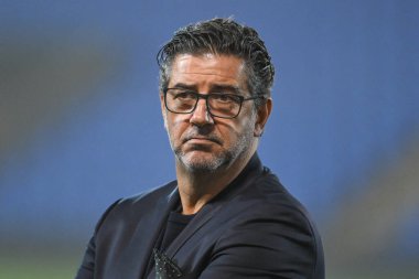 Rui Vitria Panathinaikos baş antrenörü UEFA Konferans Ligi - Lig Sahnesi The New Saints vPanathinaikos 'a karşı Croud Meadow, Shrewsbury, İngiltere, 12 Aralık 2024