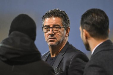 Rui Vitria Panathinaikos baş antrenörü UEFA Konferans Ligi - Lig Sahnesi The New Saints vPanathinaikos 'a karşı Croud Meadow, Shrewsbury, İngiltere, 12 Aralık 2024