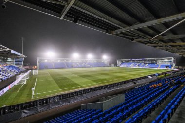 UEFA Konferans Ligi - Lig Sahnesi Yeni Azizler Panathinaikos 'a karşı Croud Meadow, Shrewsbury, İngiltere, 12 Aralık 2024
