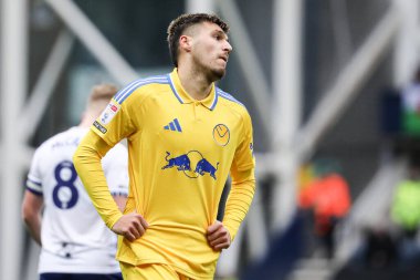 Leeds United takımından Jol Piroe 14 Aralık 2024 'te İngiltere' nin Deepdale kentinde oynanan maçta Preston North End - Leeds United maçında kaçırdığı şansı kaybetti.