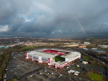 Stoke City, Stoke City 'deki Bet365 Stadyumu' nun genel görüntüsü, Stoke City 'nin Cardiff City' ye karşı oynadığı 14 Aralık 2024 'teki Stoke City maçı öncesinde.