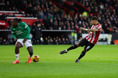 Sheffield United 'dan Gustavo Hamer gol atıyor. 14 Aralık 2024' te Sheffield United 'ın Bramall Lane, Sheffield, Birleşik Krallık' ta Plymouth Argyle 'a karşı oynadığı Gökyüzü İddia Şampiyonası maçında 1-0 yapmak istiyorum.