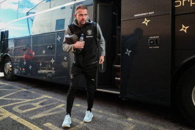 Blackpool 'dan Jordan Rhodes, 14 Aralık 2024' te İngiltere 'nin Oto Kiralama Stadyumu' nda oynanan Sky Bet 1 maçı öncesinde Seçilmiş Araba Kiralama Stadyumu 'na geldi.