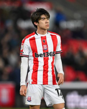 Stoke City 'den Tatsuki Seko, Stoke City - Cardiff City maçında 14 Aralık 2024' te Bet365 Stadyumu, Stoke-on-Trent 'te karşı karşıya geldi.