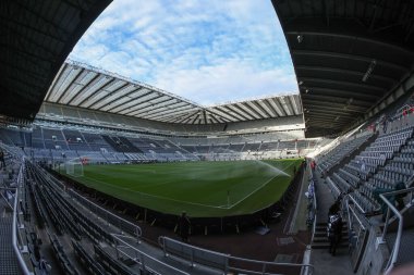 Premier Lig maçı sırasında St James Park 'ın genel görünümü Newcastle United' a karşı Leicester City, St. James 's Park, Newcastle, İngiltere, 14 Aralık 2024