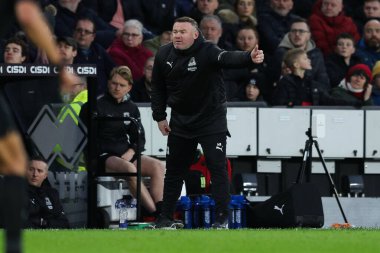 Wayne Rooney Manager of Plymouth Argyle shouts instructions during the Sky Bet Championship match Sheffield United vs Plymouth Argyle at Bramall Lane, Sheffield, United Kingdom, 14th December 2024 clipart