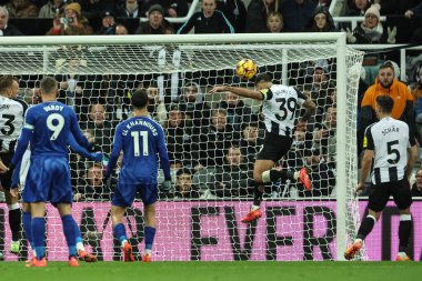 Newcastle United takımından Bruno Guimares, Premier League maçı Newcastle United ile Leicester City maçında 14 Aralık 2024 'te St. James' s Park, Newcastle 'da 2-0 berabere kaldı.