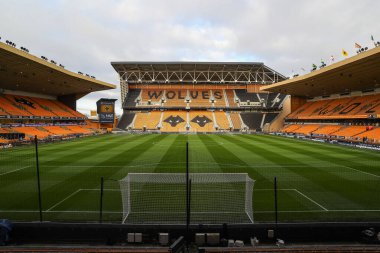 Wolverhampton Wanderers 'ın evi olan Molineux' nun genel kanalı, 14 Aralık 2024 'te İngiltere' nin Molineux kentinde oynanan Premier League karşılaşması öncesinde Wolverhampton Wanderers Ipswich Town 'a karşı.