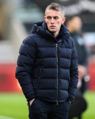 Kieran McKenna Premier Lig karşılaşmasında Ipswich Town 'un teknik direktörü Wolverhampton Wanderers, Molineux, Wolverhampton, Birleşik Krallık' ta Ipswich Town 'a karşı 14 Aralık 2024