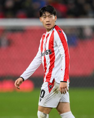 Stoke City 'den Bae Jun-Ho, Stoke City - Cardiff City maçında 14 Aralık 2024' te Bet365 Stadyumu, Stoke-on-Trent 'te karşı karşıya geldi.