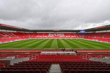 Stoke City, Stoke City 'deki Bet365 Stadyumu' nun genel görüntüsü, Stoke City 'nin Cardiff City' ye karşı oynadığı 14 Aralık 2024 'teki Stoke City maçı öncesinde.
