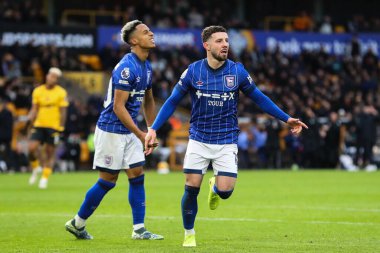 Ipswich Town 'dan Conor Chaplin, 14 Aralık 2024' te Molineux, Wolverhampton, Birleşik Krallık 'ta oynanan Premier League maçında Wolverhampton Wanderers ile Ipswich Town maçında 0-1 kazanma hedefini kutluyor.