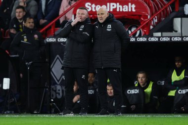 Wayne Rooney Menajeri Plymouth Argyle ve Mike Phelan Gökyüzü İddia Şampiyonası 'nda Müdür Yardımcısı Sheffield United, Plymouth Argyle' a karşı Bramall Lane, Sheffield, Birleşik Krallık, 14 Aralık 2024