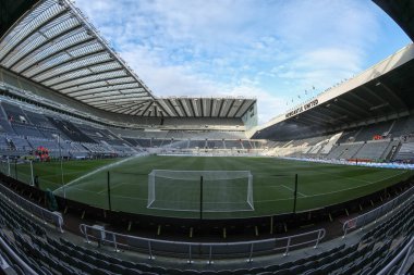 Premier Lig maçı sırasında St James Park 'ın genel görünümü Newcastle United' a karşı Leicester City, St. James 's Park, Newcastle, İngiltere, 14 Aralık 2024