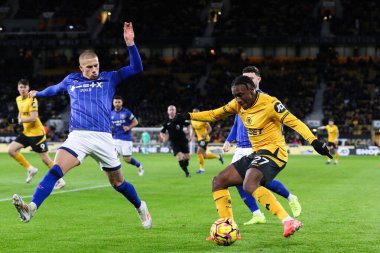 Wolverhampton Wanderers takımından Jean-Ricner Bellegarde, 14 Aralık 2024 tarihinde İngiltere 'nin Molineux kentinde oynanan Premier League karşılaşmasında Wolverhampton Wanderers Ipswich Town' a karşı karşıya geldi.