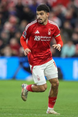 Nottingham Ormanı 'ndan Morgan Gibbs-White Premier League maçı sırasında Nottingham Forest, Nottingham Villa' ya karşı City Ground, Nottingham, Birleşik Krallık 'ta 14 Aralık 2024