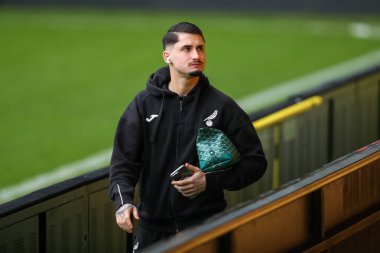 Norwich City 'den Borja Sainz, 15 Aralık 2024' te Norwich City - Burnley maçından önce Carrow Road 'a vardı.