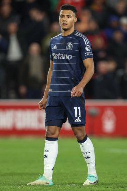 Aston Villa 'dan Ollie Watkins Premier Lig maçı sırasında Nottingham Forest, Aston Villa' ya karşı City Ground, Nottingham, Birleşik Krallık 'ta 14 Aralık 2024