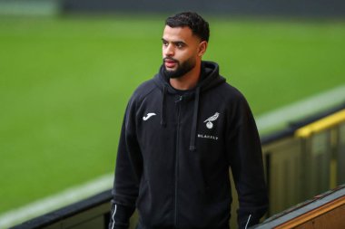 Norwich City 'den Anis Ben Slimane, 15 Aralık 2024' te Norwich City, Norwich Road, İngiltere 'de Burnley' e karşı oynanan Sky Bet Şampiyonası maçından önce Carrow Road 'a vardı.