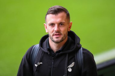 Norwich City 'den Jack Wilshere, 15 Aralık 2024' te Norwich City ve Burnley arasındaki Sky Bet Şampiyonası maçından önce Carrow Road 'a vardı.