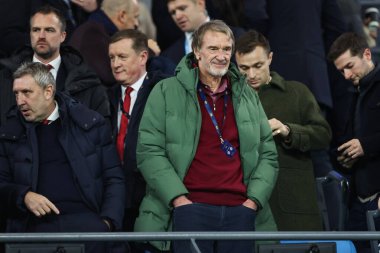 Sir Jim Ratcliffe Premier League maçı sırasında Manchester City Manchester United 'a karşı Etihad Stadyumu, Manchester, İngiltere, 15 Aralık 2024