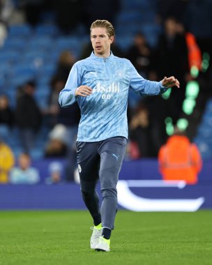 Manchester City - Manchester United Premier League maçında Kevin De Bruyne Etihad Stadyumu 'nda 15 Aralık 2024