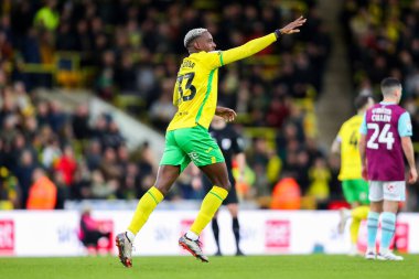 Norwich City 'den Jose Cordoba, 15 Aralık 2024' te Norwich City 'nin Norwich Road, Norwich, İngiltere' de oynadığı Sky Bet Şampiyonası maçında 1-0 'lık galibiyetini kutluyor.